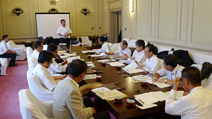 静岡市役所　視察